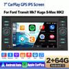 2+64G Android 14 Car Stereo for Ford Transit Mk7 2007-2013, 7 inch Touch Screen Radio Upgrade for Ford Transit Connect MK7 2005-2012 with Wireless Carplay Android GPS Navigation SWC AHD Backup Camera view 4