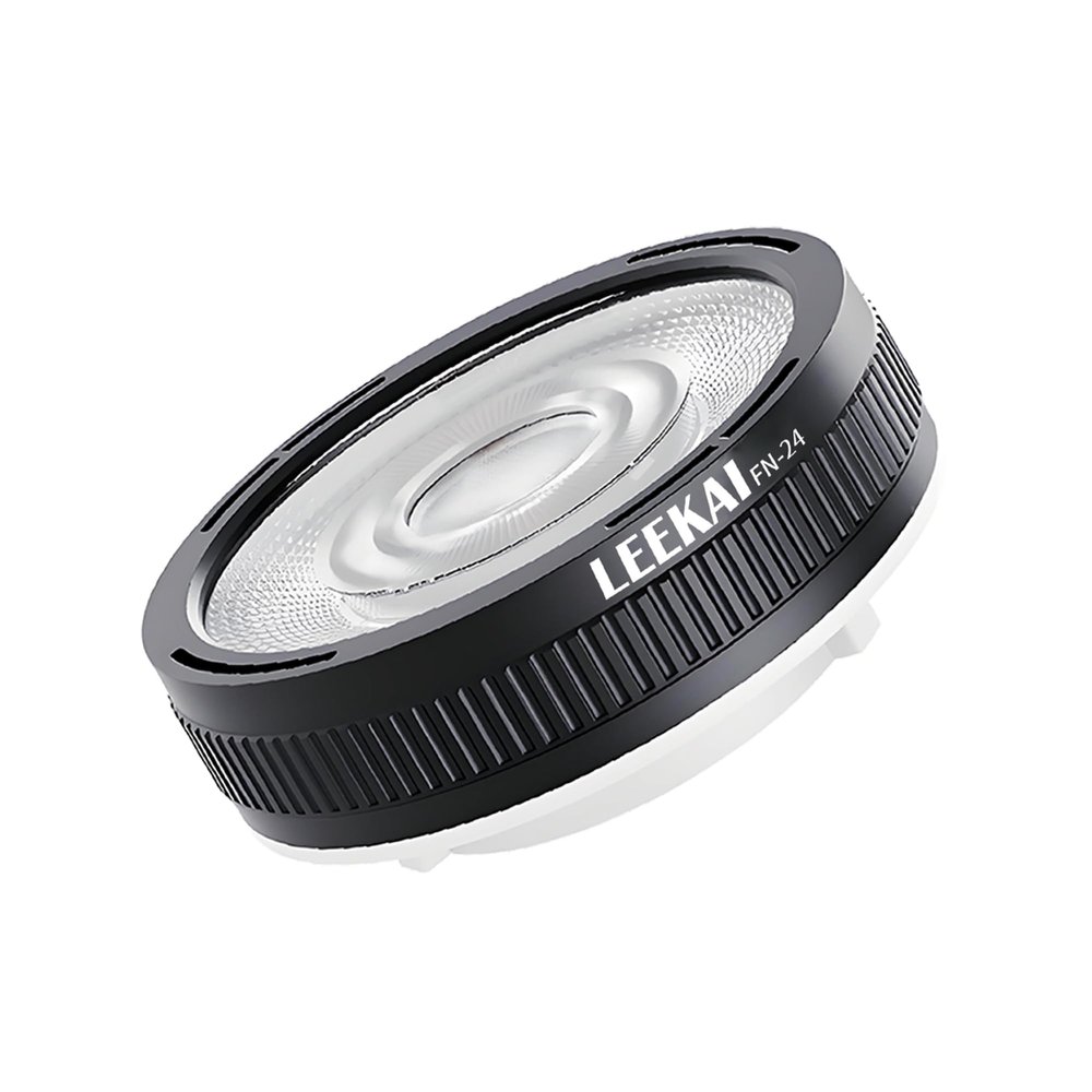 Leekai Mini Bowens Mount FN-24 Fresnel Lens for Video Lights Increases Brightness 5.36-12x Heat Dissipation Lightweight ABS and Acrylic Material