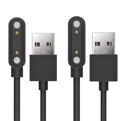 Compatible for Karchilor Military Smart Watches Charger, Charging Replacement Cable Compatible for Karchilor AK87 1.7" Military Smart Watches (Type A-Black+Black, 7.62mm Charger)