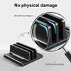 Adjustable Laptop Stand Proable Laptop Stand for Desk, Adjustable Vertical Holder, Space-Saving, Black(Small) view 3