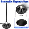 27MHz CB Radio Antenna Magnetic Base Kit with PL259 BNC Connector,9.84ft RG58 Coaxial Cable Compatible with Cobra Uniden Mobile Truck Vehicle Car Handheld Ham CB Radios Scanner Antenna view 4