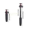 AsrMyjcx Mini Camera Tripod Stand Extendable Non Slip Stable Tabletop Desktop Tripod 1/4" Thread Screw Adjustable for Vlogging Filming view 3