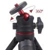 AsrMyjcx Mini Camera Tripod Stand Extendable Non Slip Stable Tabletop Desktop Tripod 1/4" Thread Screw Adjustable for Vlogging Filming view 4