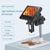 1000X Digital Jewelry Microscope - 4.3 Inch LCD Screen, Soldering Microscope, 8 LED Lights for Coins, Diamonds, Circuit Board Testing, Watch Repair, Textile Industry view 2