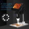 1000X Digital Jewelry Microscope - 4.3 Inch LCD Screen, Soldering Microscope, 8 LED Lights for Coins, Diamonds, Circuit Board Testing, Watch Repair, Textile Industry view 3