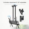 JIANSMZ TV Ceiling Mount Adjustable Bracket, Telescoping TV Mount, Fits 60-100 Inch LCD LED 4K TVs, Flat Screen Display, Adjustable Height Telescoping Tilt and Swivel, Up to 150L view 4