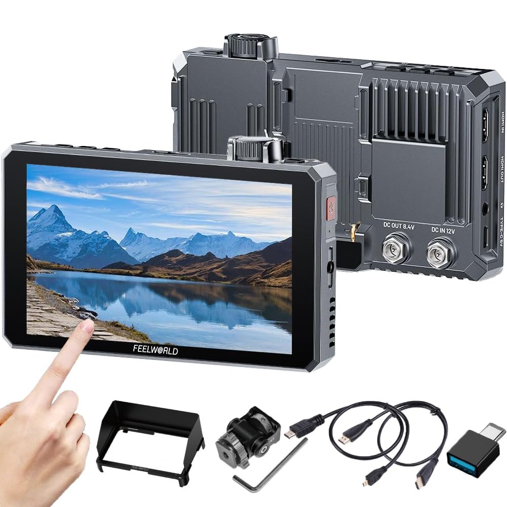 FEELWORLD SC6 6-inch 1500NIT High Brightness Aluminium Filed Camera Video Monitor 3G SDI 4K HDMI60Hz