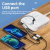 boboyes USB Type-C Y Splitter Cable, Male to Dual Female Adapter Hub for Laptop, Tablet, Gaming Console, 2-in-1 Design (Silver) view 3