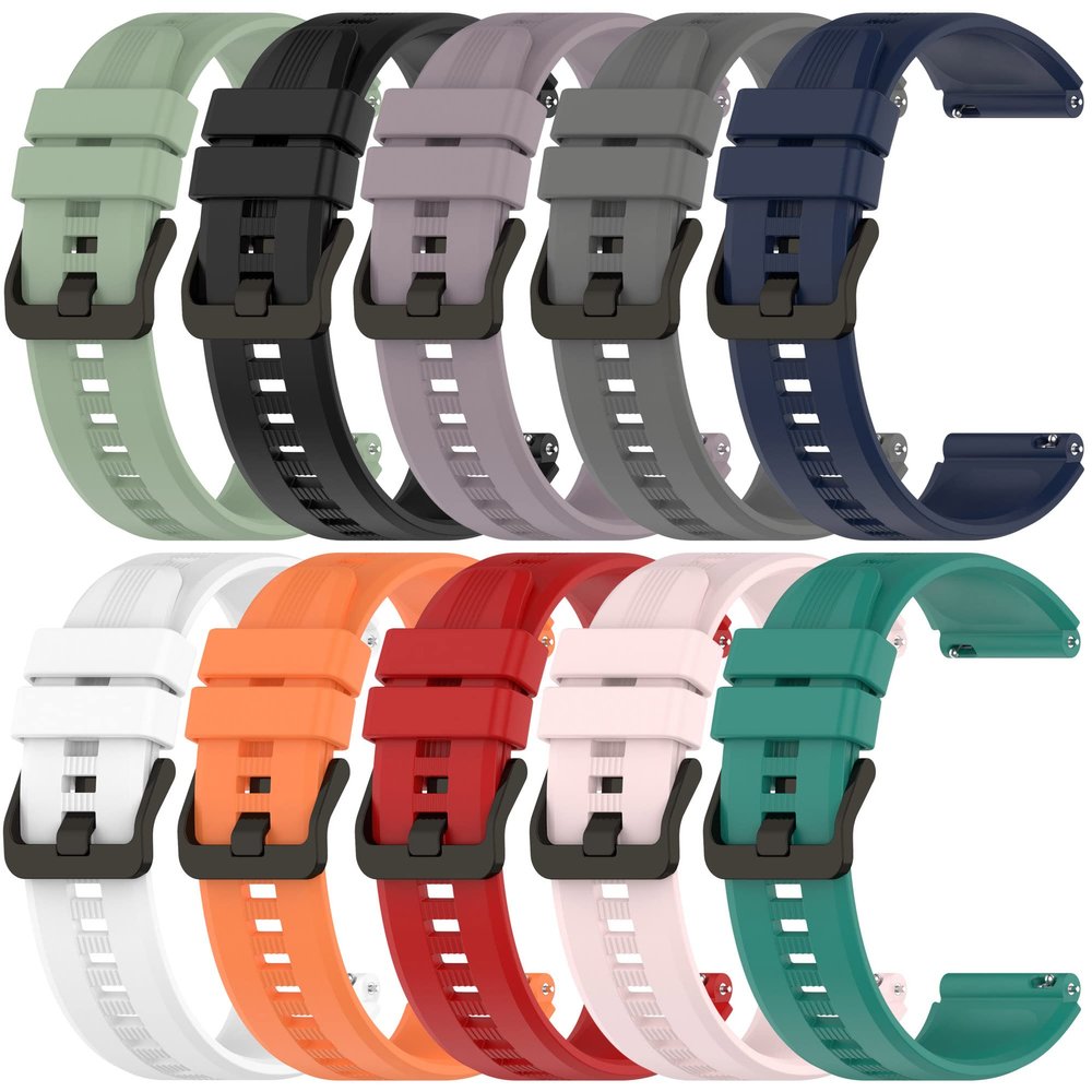 10-Pack Band Compatible with Kospet Tank T2/T3/T3 Ultra/T3 Ultra 2/M2/M3/M3 Ultra,22mm Silicone Strap Wristband Replacement Band for Kospet Tank T2/T3/T3 Ultra/T3 Ultra 2/M2/M3/M3 Ultra Smartwatch