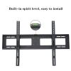 JIANSMZ TV Monitor Holder Rack Fixed TV Wall Mount Bracket Wall-Mounted TV Stand with Spirit Level and Anti-Drop Baffle Suitable for Most 60-100 Inch TVs Up to, view 4