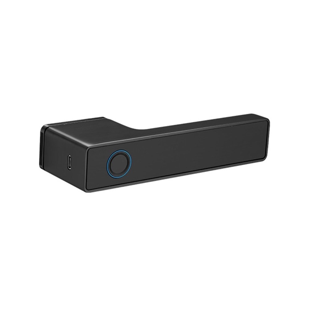 HABCGYUR Smart Door Handle. Hidden Keyhole Silent Magnetic Door Lock Fingerprint Lock Bedroom Lock