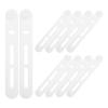 Ipetboom 10pcs Silicone Cable Organizer Ties: Reusable Cord Management Holder for Earphones Phone Charger Computer Wires - Silicone Cable Straps for Office Travel view 1