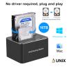 120cm USB 3.0 to Dual SATA Anti-Slip Hard Drive Docking Station for 2.5/3.5 Inches HDD SSD Duplicator/Offline Clone Function Accessory 1 view 3