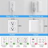 25FT Extension Cord with Outlet Cover & Multi USB, Ultra Thin Plug Concealer with Cord & 12AC Outlet 6 USB (24W/4.8A), Charging Station for Multiple Devices, for Behind Wall Furniture Couch TV view 3
