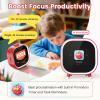 PRUNUS AI Companion Alarm Clock for Kids,White Elephant Gift &Top Teen Stocking Stuffer for Ages 3-18,Builds Daily Routines,Fights Procrastination with Visual Pomodoro Timer,Stocking Stuffers for Teen view 4