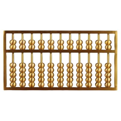Top Brass Chinese Abacus, Chinese Decor & Gifts, Oriental Traditional Calculators (13 in)