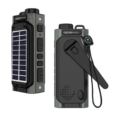 NOAA/AM/FM Weather Radio with FlashlightSolar Hand Crank Radio,USB Type-C Charging, Cellphone Charger, SOS Alarm,Compass for Indoor Outdoor Emergencies
