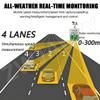 ZWJABYY Solar Powered Radar Detector Sign,LED Feedback Board >100000H Lifespan for 2-4 Lanes Roads White-2028in view 4
