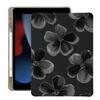 BlHMCASE Cute Flower Floral for iPad Air 3 Case with Pencil Holder, Auto Sleep/Wake, Black Leather Soft TPU Back Cover for iPad Pro 10.5 Inch 2017 view 1