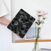 BlHMCASE Cute Flower Floral for iPad Air 3 Case with Pencil Holder, Auto Sleep/Wake, Black Leather Soft TPU Back Cover for iPad Pro 10.5 Inch 2017 view 2