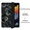 BlHMCASE Cute Flower Floral for iPad Air 3 Case with Pencil Holder, Auto Sleep/Wake, Black Leather Soft TPU Back Cover for iPad Pro 10.5 Inch 2017 view 3