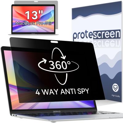360 Privacy Screen for MacBook Pro 13 Inch(2016-2022, M1, M2)/MacBook Air 13 in(2018-2021,M1), 4 Way Privacy Anti Glare Blue Light Filter Shield Film Anti Spy Laptop Protector for Mac 13In Computer