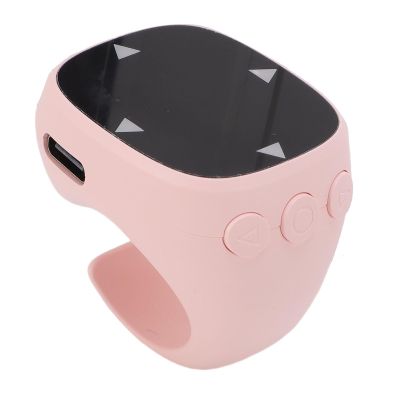VBESTLIFE Fingertip Wireless Bluetooth Remote Control, Tiktok Scrolling Ring Page Turner for Phone Tablet Camera, Touch Control (Pink)