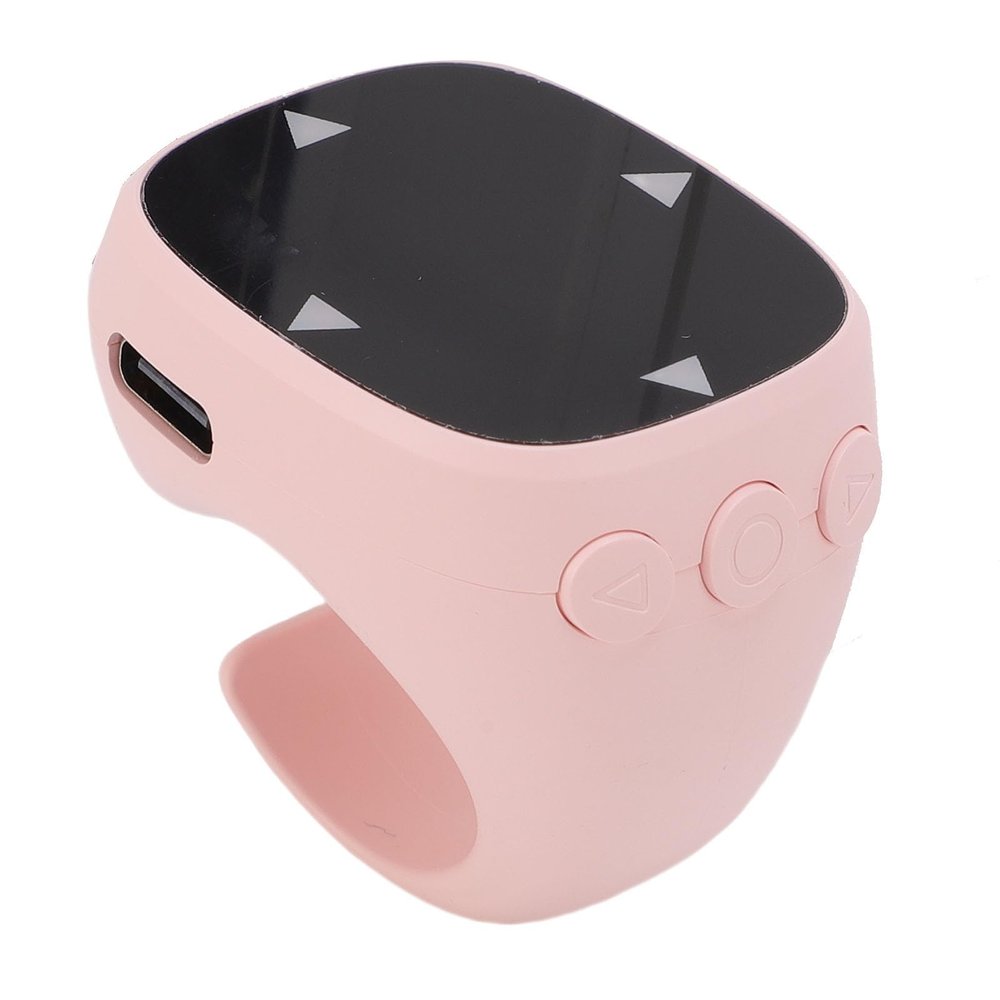VBESTLIFE Fingertip Wireless Bluetooth Remote Control, Tiktok Scrolling Ring Page Turner for Phone Tablet Camera, Touch Control (Pink)