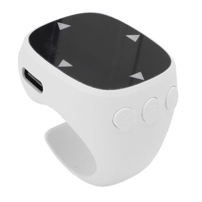 VBESTLIFE Fingertip Wireless Bluetooth Remote Control, Tiktok Scrolling Ring Page Turner for Phone Tablet Camera, Touch Control (White)