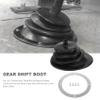 for Mr Gasket 1651 Shifter Boot Small Round Black Rubber 5.250 Inch Round Plate Gear Stick Shift Knob Cover Boot Gaiter, 500191377 view 2