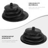 for Mr Gasket 1651 Shifter Boot Small Round Black Rubber 5.250 Inch Round Plate Gear Stick Shift Knob Cover Boot Gaiter, 500191377 view 4
