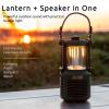 Dreamwave Conqueror Lantern Speaker, 30W RMS / 60W Max Portable Outdoor Camping Bluetooth Speaker with Light, 29H Playtime, IP66 Waterproof Dustproof, Bass & Treble EQ, TWS Stereo, Forest Green view 2