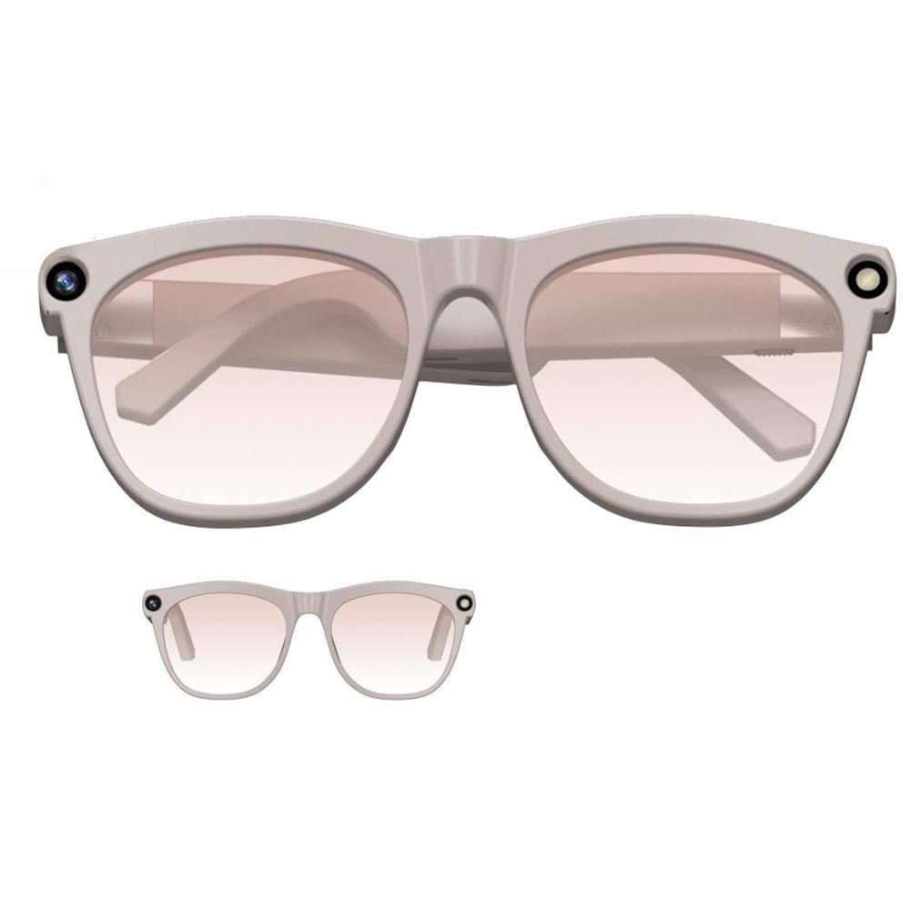 LMFLXOFD Smart Glasses with Camera,8mp Camera,Ai Intelligent Image Recognition,Real-Time Translation,Recording/Conversation/Shooting Functions,EIS Image Stabilization,Open Speakers,32gb Pink