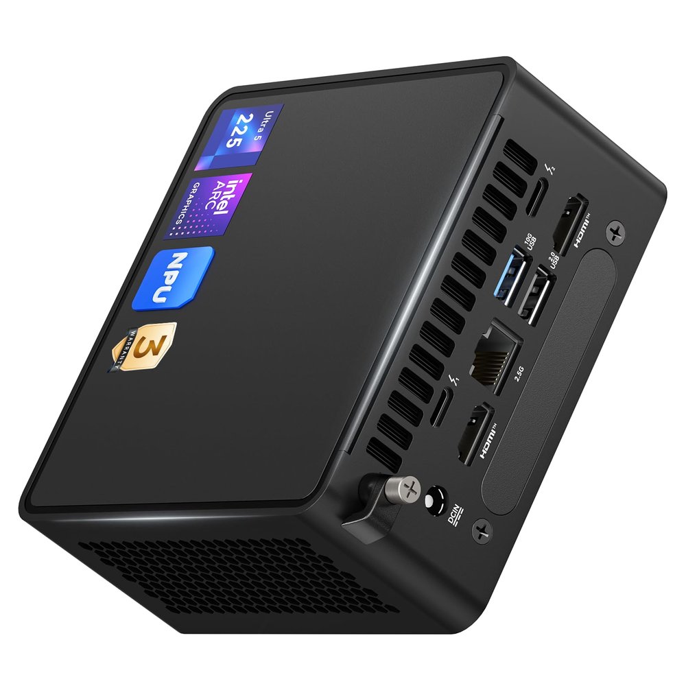 ASUS NUC 15 Pro AI Mini PC, for Intel NUC 15 Pro Ultra5 225H(14C/14T,Up to 4.9GHz) Mini Computer, 32GB DDR5 RAM,1TB NVMe SSD, Intel Arc GPU Graphics/8K Quad Display/WiFi7/BT5.4/2.5G LAN/Win11 Pro