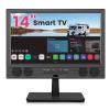 othoig 14 Inch Small Smart TV HD LED, Small Portable Smart TV with Built-in APP, Digital ATSC Tuner,HDMI/USB/AV Inputs, Small Smart Television for Kitchen,Bedroom,RV,Camper view 1