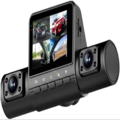 2.0-Inch Car Quad-Record HD Night Vision Tachograph Car Front and Rear Left and Right Simultaneously Recording