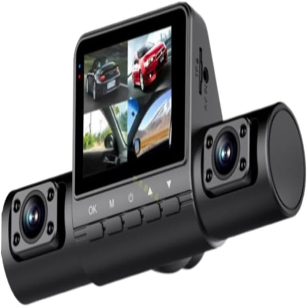 2.0-Inch Car Quad-Record HD Night Vision Tachograph Car Front and Rear Left and Right Simultaneously Recording