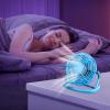 4 Inch Portable Table Fan - USB Powered Quiet Desk Fan, Small Electric Air Cooling | Strong Airflow Personal Device, Compact Office Desktop view 2