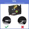 GREENCYCLE Compatible for Brother P-Touch Label Tape TZe-821 9mm 0.35" Laminated Gold TZe821 TZ-821 TZe TZ 3/8 inch Black on Gold Label Tape for PT-D210 PT-D400 PT-D450 PT-D600 PT-D200, 3 Pack view 4