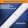 1.6-6.6ft Extra-long Security Camera Pole, Surveillance Stand, Camera Mounting Pole Camera Bracket for Warehouse/Street/Yard, Galvanized Steel Pipe(Light Coffee,2m/78.7 in) view 3