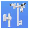1.6-6.6ft Extra-long Security Camera Pole, Surveillance Stand, Camera Mounting Pole Camera Bracket for Warehouse/Street/Yard, Galvanized Steel Pipe(ligjt grey,1m/39.4 in) view 1