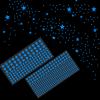 420 Pcs Glow in The Dark Stars for Ceiling, Blue Glowing Stars Stickers for Kids Bedroom, Space Galaxy Universe Planet Wall Decals for Nursery, Living Room Decor view 1