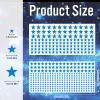 420 Pcs Glow in The Dark Stars for Ceiling, Blue Glowing Stars Stickers for Kids Bedroom, Space Galaxy Universe Planet Wall Decals for Nursery, Living Room Decor view 3