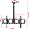 LWJQRSP TV Stand TV, TV Ceiling Mount Bracket, 40-70 Inch Full Motion Movement Flat/Curved Screen Bracket, Holds Up to 45kg, Telescopic Height Adju view 2