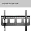 LWJQRSP TV Stand TV, TV Ceiling Mount Bracket, 40-70 Inch Full Motion Movement Flat/Curved Screen Bracket, Holds Up to 45kg, Telescopic Height Adju view 4