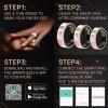 2025 New Oracle Smart Ring for Women Men, Smart Ring with 24/7 Heart Rate Blood Oxygen Blood Pressure Sleep Monitoring Step Counting Ip68 Waterproof No Monthly Fees (Charging Case, Enamel Gold, #7) view 3