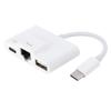USB C to Ethernet Adapter, Wired Network Card for Computers and Tablets, RJ45 LAN Port with 90Mbps High Speed, Plug and Play, Compatible with MacBook Pro, Pro, view 1