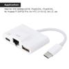USB C to Ethernet Adapter, Wired Network Card for Computers and Tablets, RJ45 LAN Port with 90Mbps High Speed, Plug and Play, Compatible with MacBook Pro, Pro, view 2