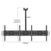 LWJQRSP Ceiling TV Mount Bracket - Tilt and Rotatable TV Stand for 32-40 Inch TVs,Holds Two Screen,Teles Height Adjustment TV Mount,Max VESA 400x400mm,715,1014mm view 2