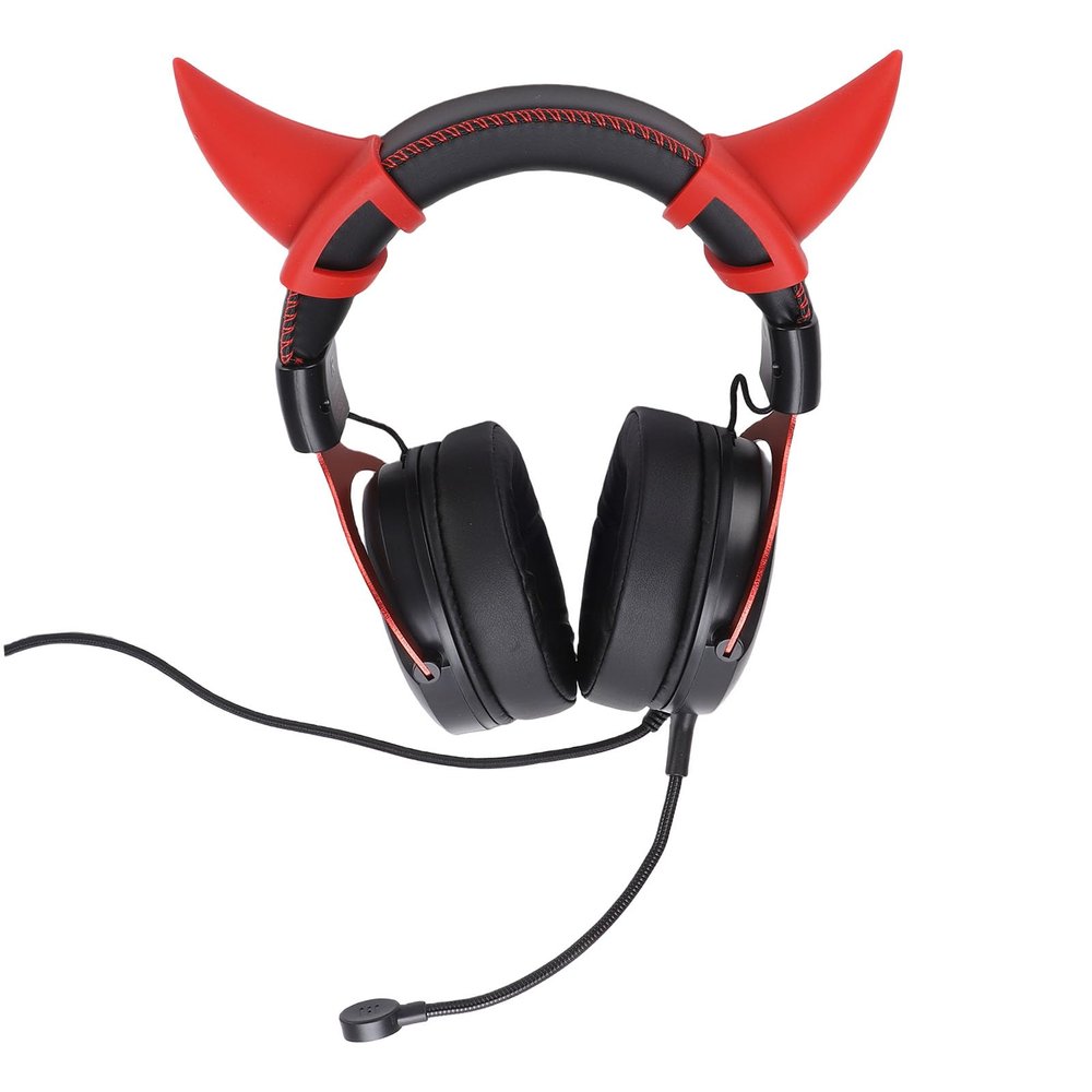 Diydeg Wired Gaming Headset for PC, RGB USB Computer Headset with Detachable Microphone, Aluminum Frame & Memory Foam Earpads, Noise Cancelling Over Ear Headphones for Home, (Black Red)